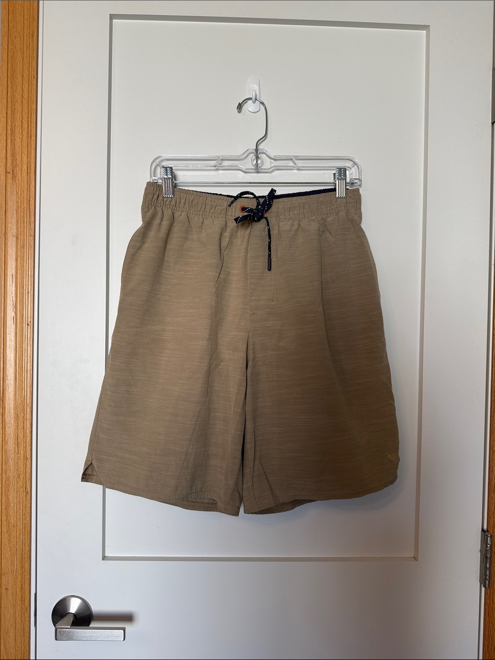 Salt Life Men's Khaki Elastic-Waist Swim/Board Shorts